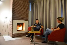 Antonie Hotel - pokoj s krbem